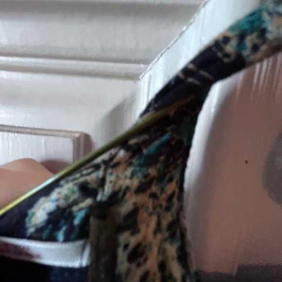 Festive Blue and Black Top or Mini Dress - Picture 5 of 5